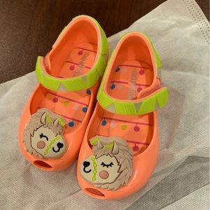 NEW Mini Melissa Alpaca Coral Yellow